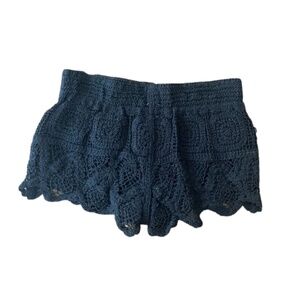 Surf Gypsy Black Crochet Shorts NWT | Boho Beach Style | Size S